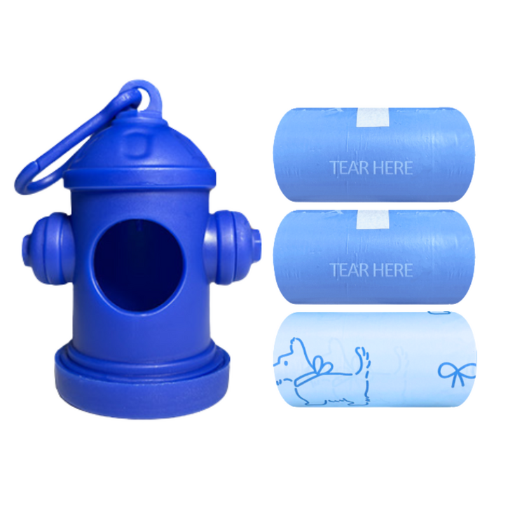 곰돌이상회 향기나는 튼튼 대용량 강아지 그림 생분해 배변봉투 + 배변봉투케이스 세트