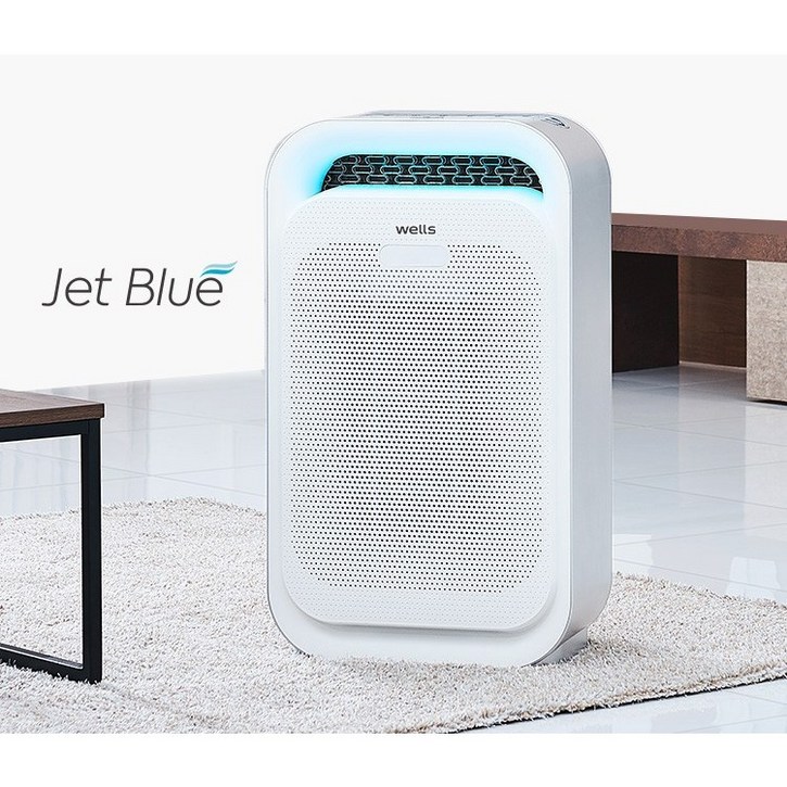 교원웰스 제트블루 공기청정기 AM315CWA 화이트 스탠드형 15평형