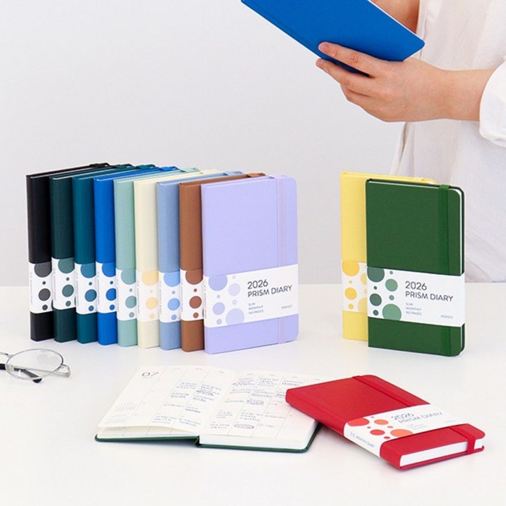 인디고 2026 프리즘 슬림 먼슬리 다이어리 날짜형 수첩형 월간