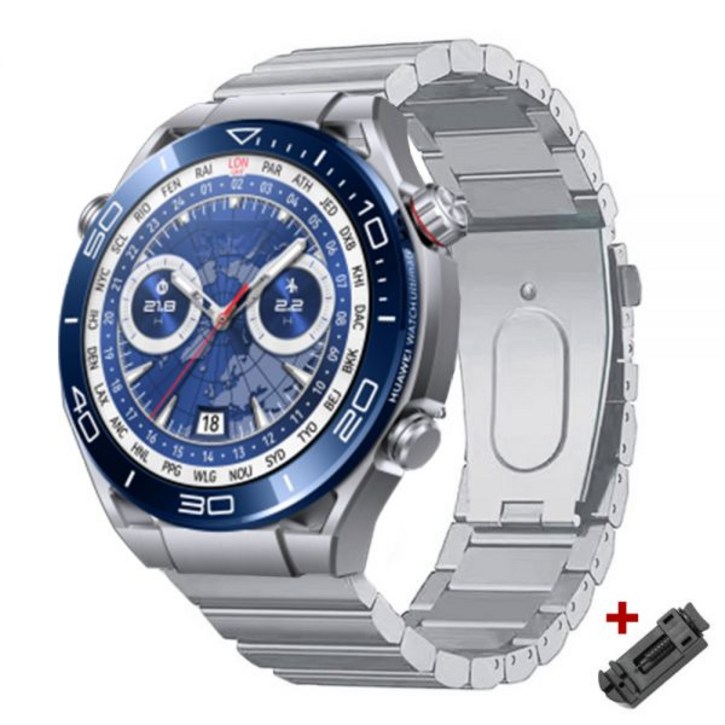 [호환 갤럭시 워치 핏 스트랩 가죽 실리콘 티타늄 메탈 밴드] 화웨이 GT5 Pro GT4 46mm 울티메이트 22mm 밴드용 팔찌 삼성 3 45mm 기어 S3용 고급 남성