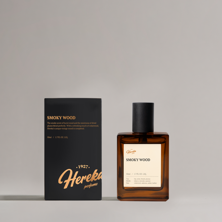 헤레카 스모키우드 퍼퓸, 우디향 남자향수, 1개, 50ml
