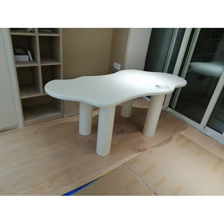 물결 테이블 비정형 다이닝 사이드테이블 구름 커스텀 컬러