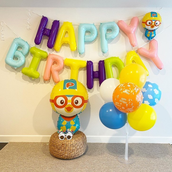 파티셔스 뽀로로 생일파티 풍선 세트 풍선가랜드 500일 세돌 두돌 네돌 생일상