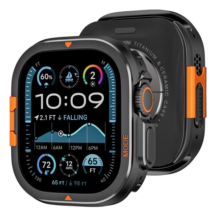 더조은셀러 스틸 핏 아연 합금 풀커버 메탈 프레임 보호 케이스 애플워치 호환