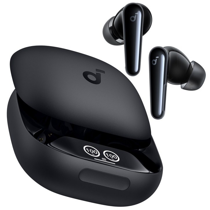 앤커 사운드코어 리버티4 프로 노이즈캔슬링 블루투스 이어폰 A3954, 블랙