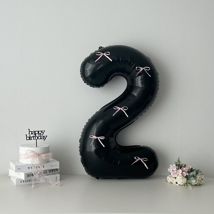 연지마켓 블랙 대형 숫자 풍선 리본 기념일 생일 연지마켓 블랙 대형 숫자 풍선 리본 기념일 생일