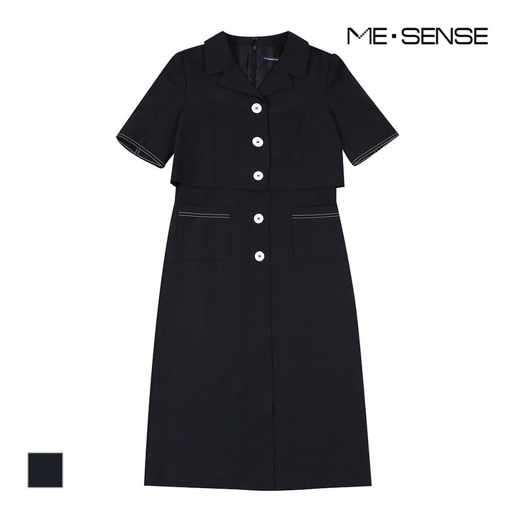 [미센스] 단추포인트 카라반팔원피스_MB34OPM182Z