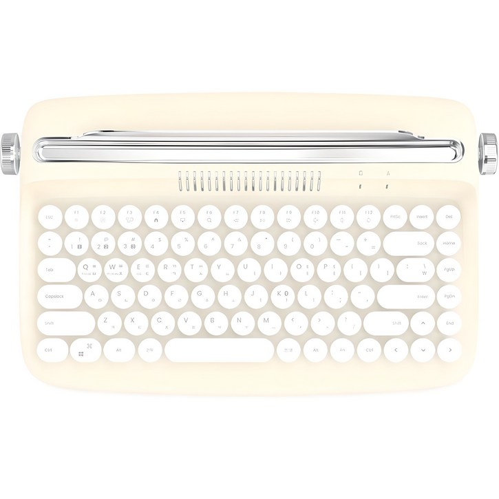 엑토 레트로 미니 블루투스 멀티페어링 무선 텐키리스 키보드, 아이보리, B303