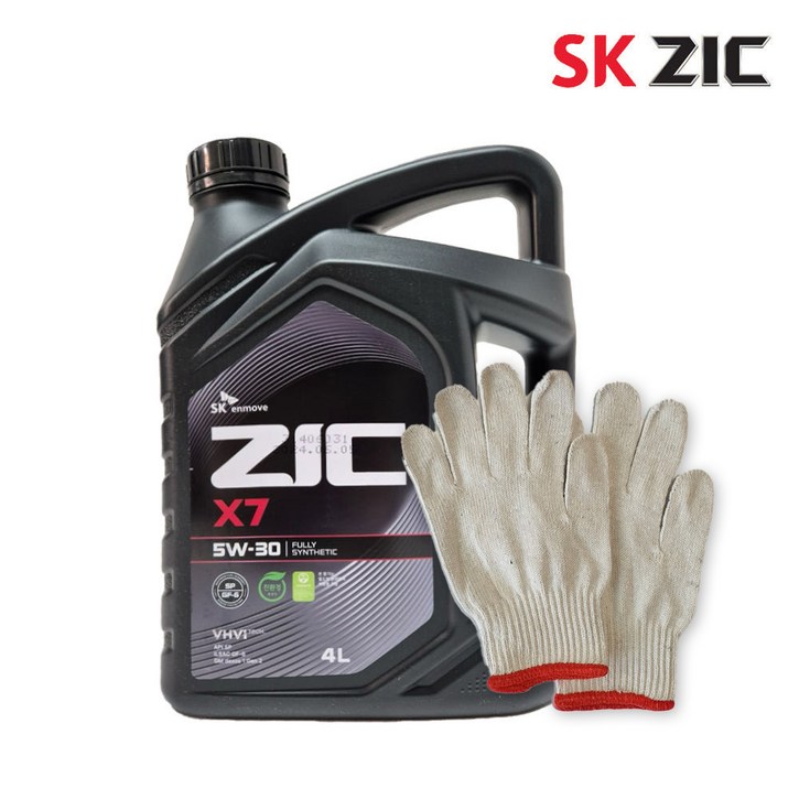ZIC X7 지크 엔진오일 4리터 가솔린 LPG, 5w30, 1개, 4L