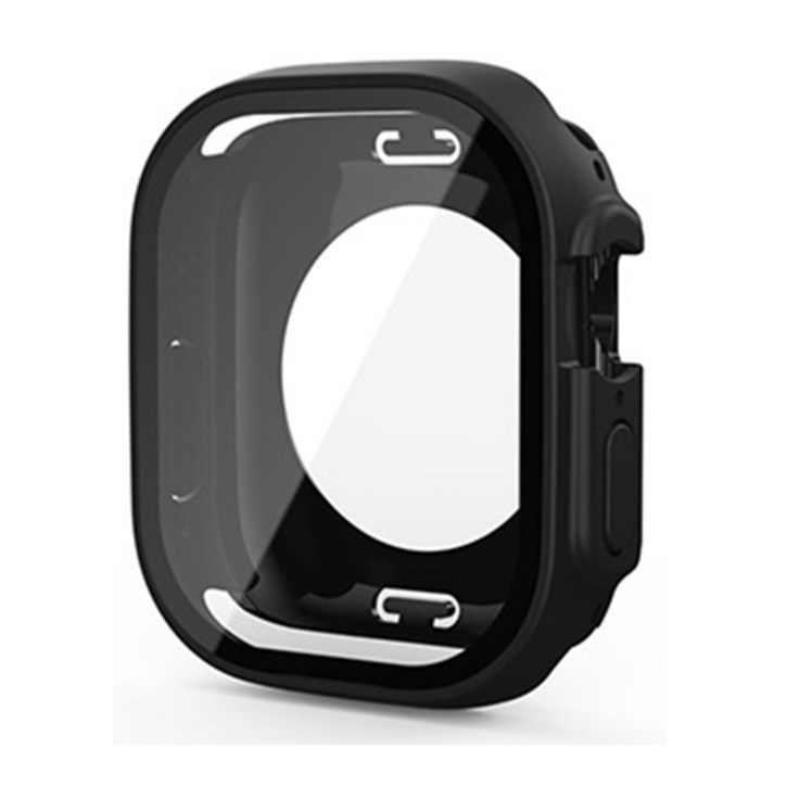 WA064 지모 애플워치 호환 풀커버 방수 케이스, 블랙