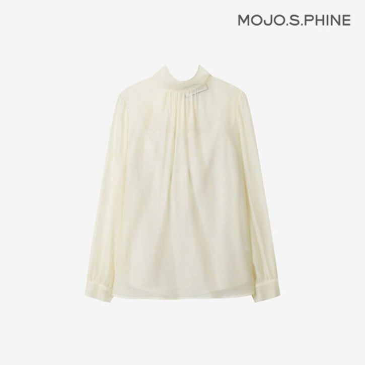 모조에스핀 하이넥 리본 블라우스 LES254MSC015DH2923831