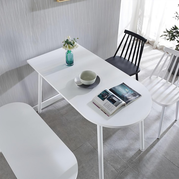 나인홈 반타원 테이블 반원형 식탁 1200