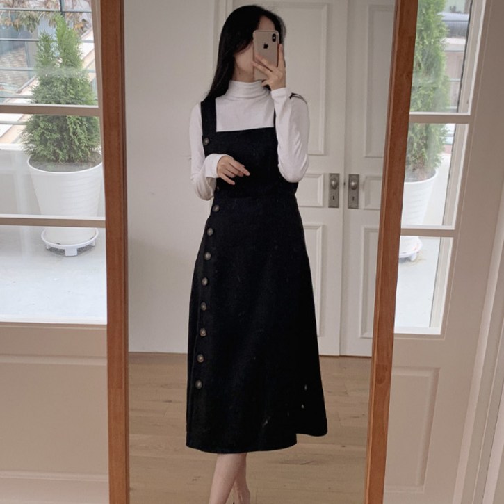 D117-1 언프레 빅사이즈여성의류 뷔스티에 원피스 44-110