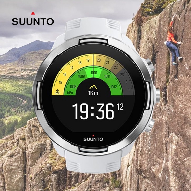 SUUNTO 국내 공식인증 판매점 순토9 바로 화이트 SS050021000 스포츠 기능 손목시계