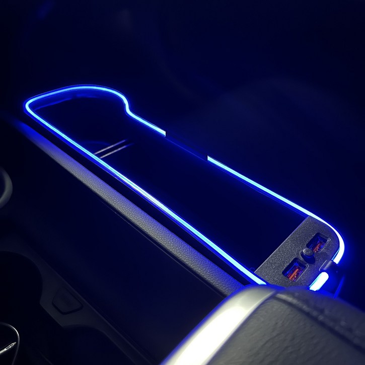 클리커스 차량용 멀티 틈새 수납 컵홀더형 QC3.0 USB 충전 사이드 포켓 CKK400