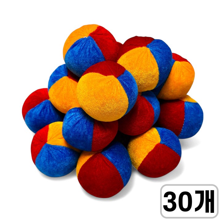 준비끝 원형 오재미 콩주머니, 30개