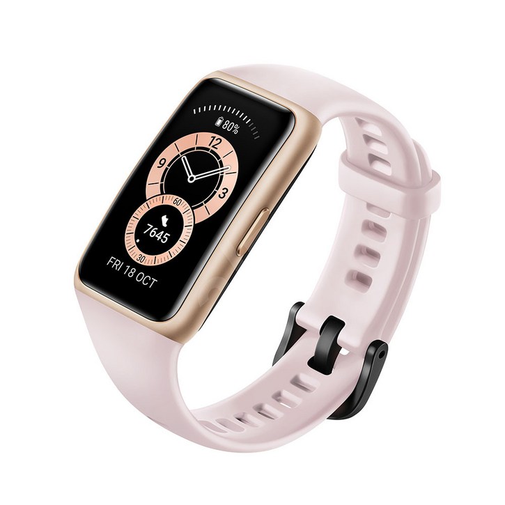 화웨이 스마트밴드6 긴배터리 GPS BAND6, GPS  블루투스, 3.7cm, 사쿠라핑크