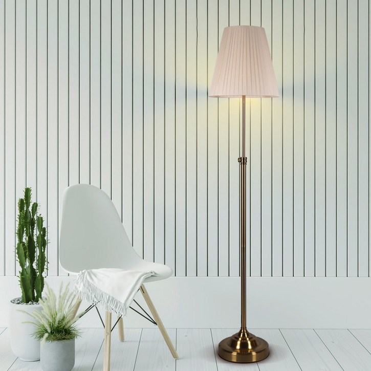 블로잉 루이스 장스탠드 조명 모던 디자인의 높이 조절이 가능한 거실 플로어 침실 조명, 브론즈