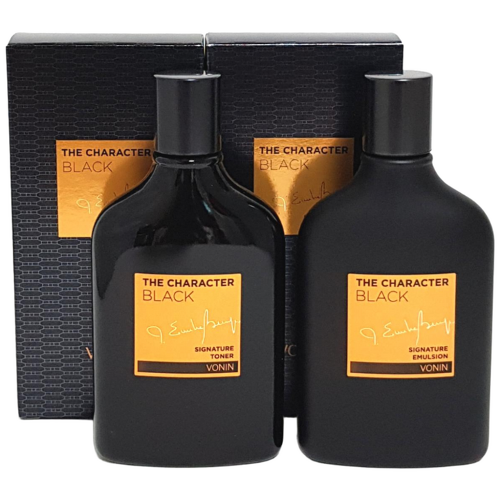 보닌 더 캐릭터 블랙 시그니처 토너 + 에멀전, 2세트