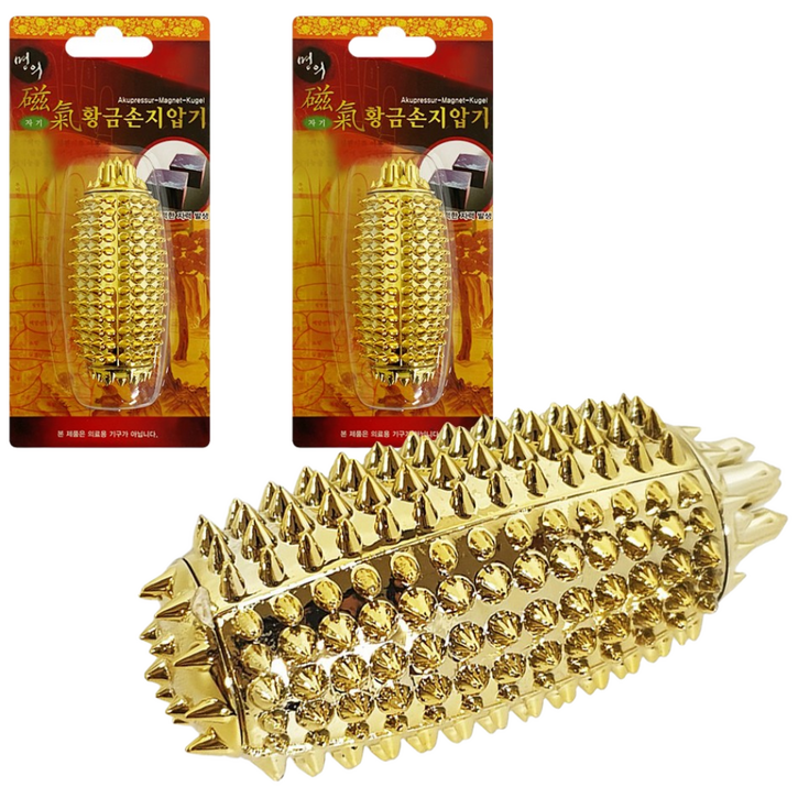명의 자기 황금 손지압기 안마마사지볼 선물