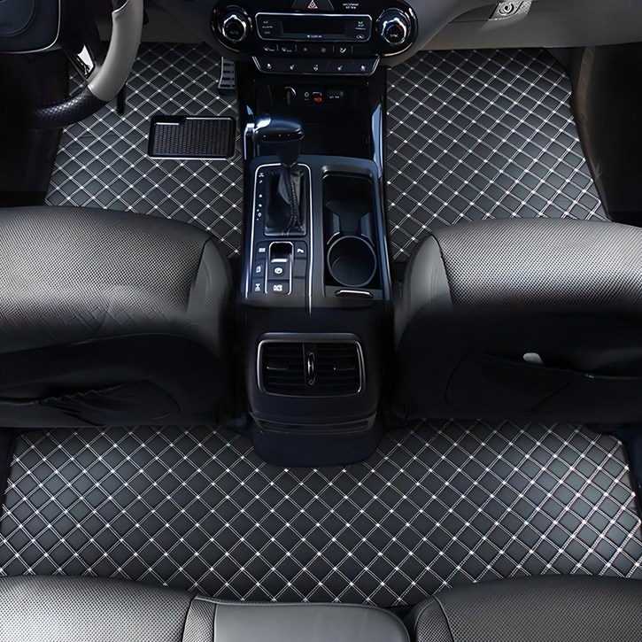 지엠지모터스 자동차 매트 카매트 퀼팅 가죽 바닥 장판 시공 효과 1열 2열 플로어 호환매트
