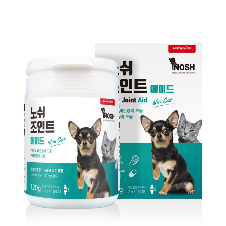 뉴트라라이프 노쉬 조인트에이드 반려동물 영양제, 관절건강, 1개