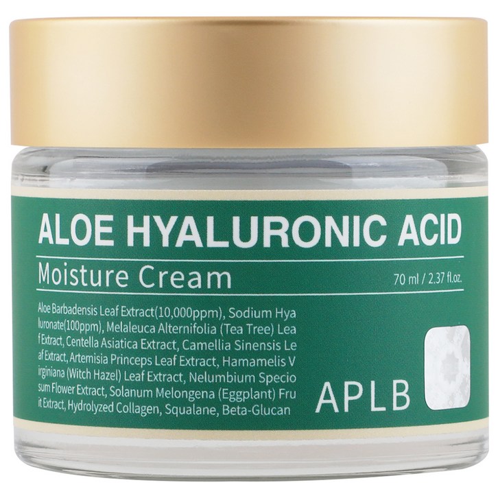 APLB 알로에 히알루론산 수분크림, 1개, 70ml