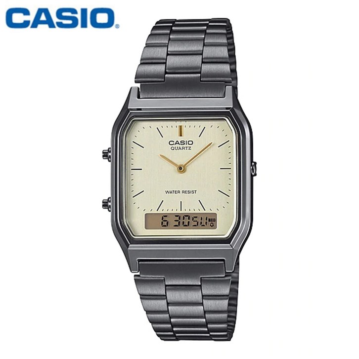 정품 카시오 CASIO  차골 컬러 AQ-230GG-9A 레트로 남자 메탈손목시계