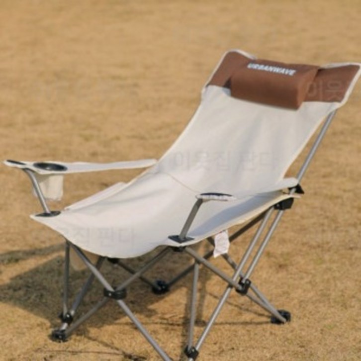 경량 캠핑의자 어반웨이브 접이식 폴딩의자 가벼운 낙시 발판 차박, 브라운다리 지지대O