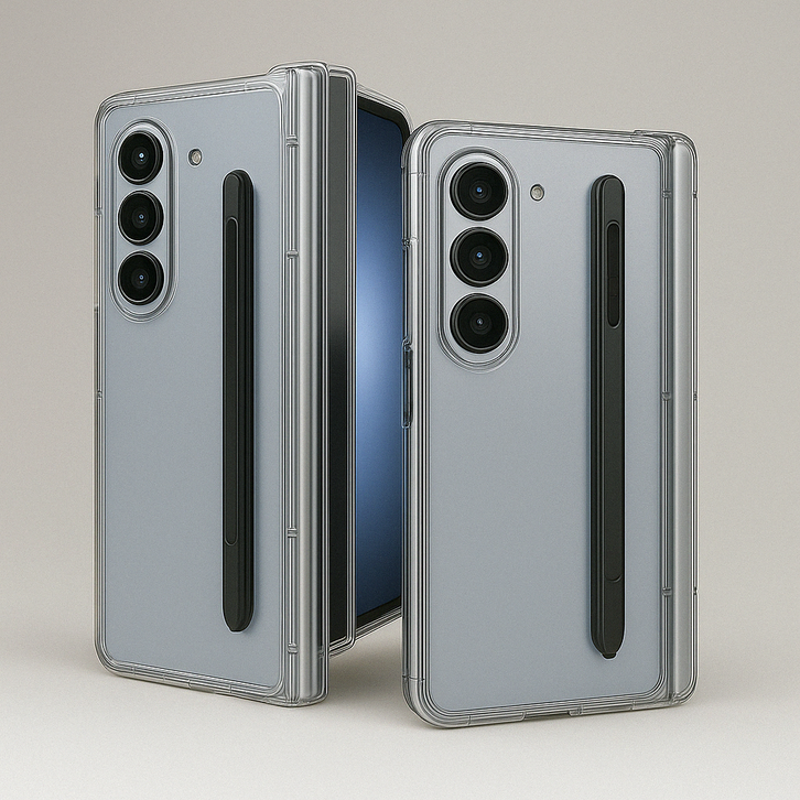 보호맨 갤럭시 Z폴드5 투명 케이스 S펜 수납