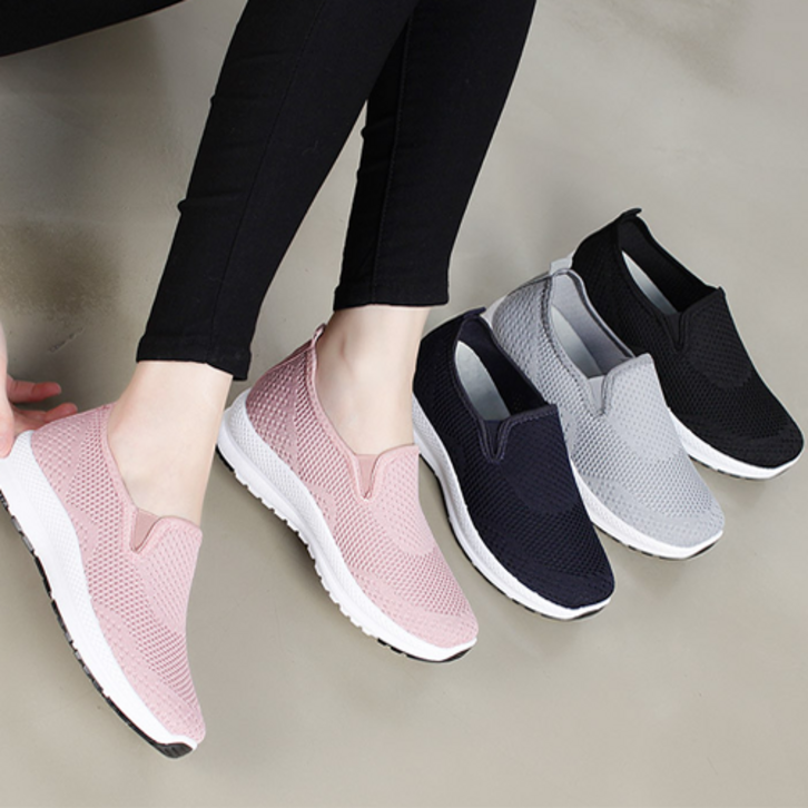 행텐 여성  발편한 푹신 아쿠아 매쉬 슬립온 HT52