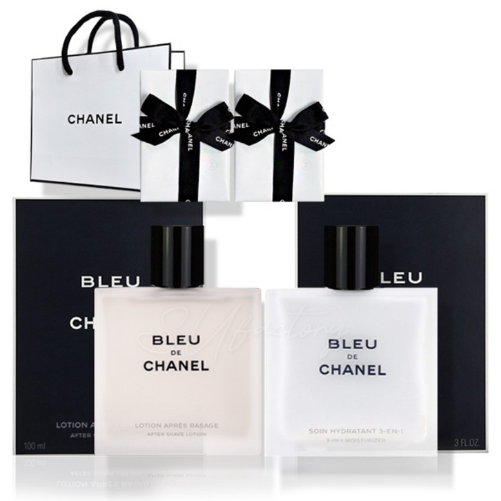 샤넬 블루 드 샤넬 애프터 쉐이브 스킨 100ml 로션 90ml 2종 세트 백화점 선물포장, 190ml