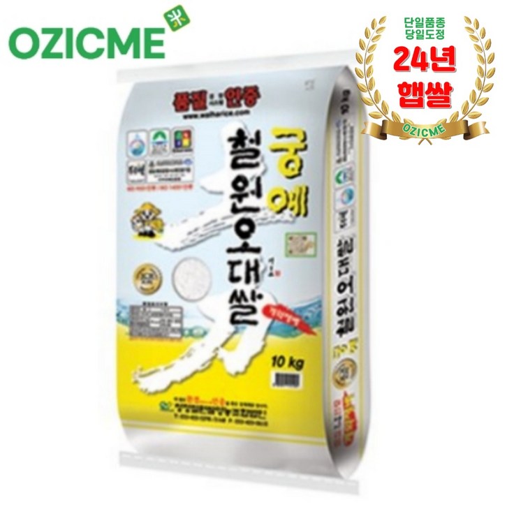 오직미철원오대쌀10kg 궁예쌀 월하미곡 당일도정 24년산, 10kg, 1개
