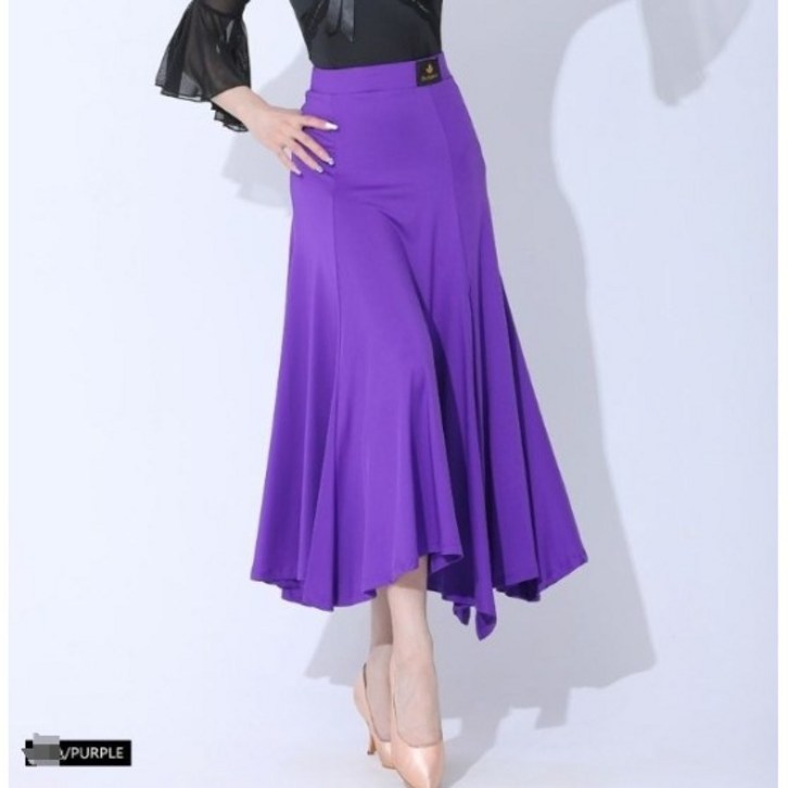 여성댄스복 라틴 댄스 치마 스커트 롱 공연복 캐주얼 6