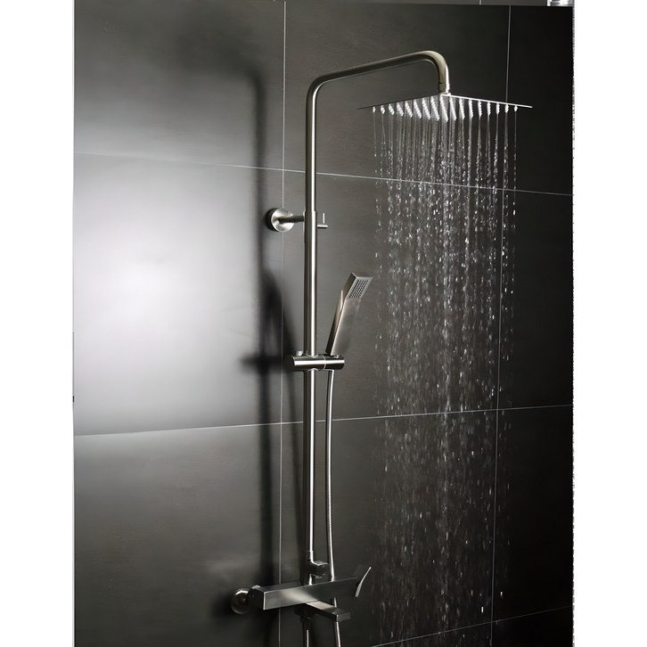 로딘 무광 샤워기 수전 레인샤워 해바라기 샤워 욕실 스텐 SUS304 욕조 샤워기교체 IN232, 실버, 1개