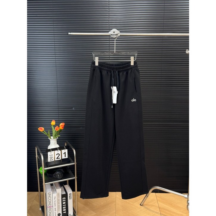 alo yoga 커플 기모 조거 바나나 맨투맨 캐주얼 아웃도어 스포츠 요가바지 남녀