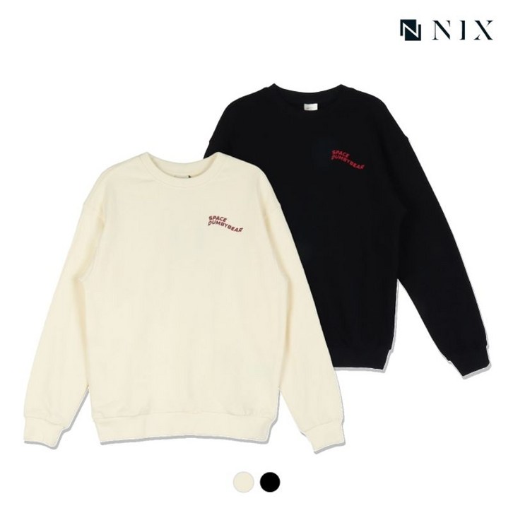 닉스 키즈 유니 CM 30s 쭈리 세미오버핏 덤비베어 그래픽 맨투맨 FKSSCTM790M