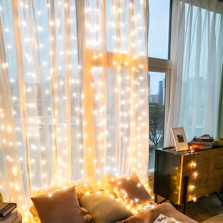 루아즈 와이어 전구 줄조명 300구 KG300 3 x 3 m