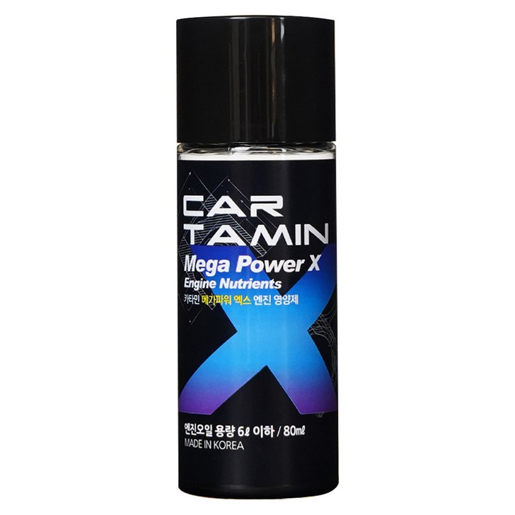 카타민 메가파워X 엔진오일 첨가제 6L이하용 80ml, 1개, 공용 카타민 메가파워X 엔진오일 첨가제 6L이하용 80ml, 1개, 공용