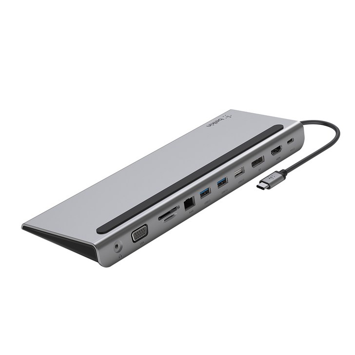 벨킨 connect USB C타입 11 in 1 멀티 포트 허브 독  INC004bt