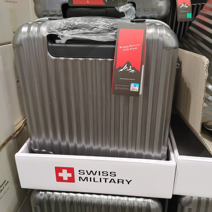 코스트코 스위스 밀리터리 하드케이스 여행가방 40cm16  실버 Swiss Military Type Case Luggage