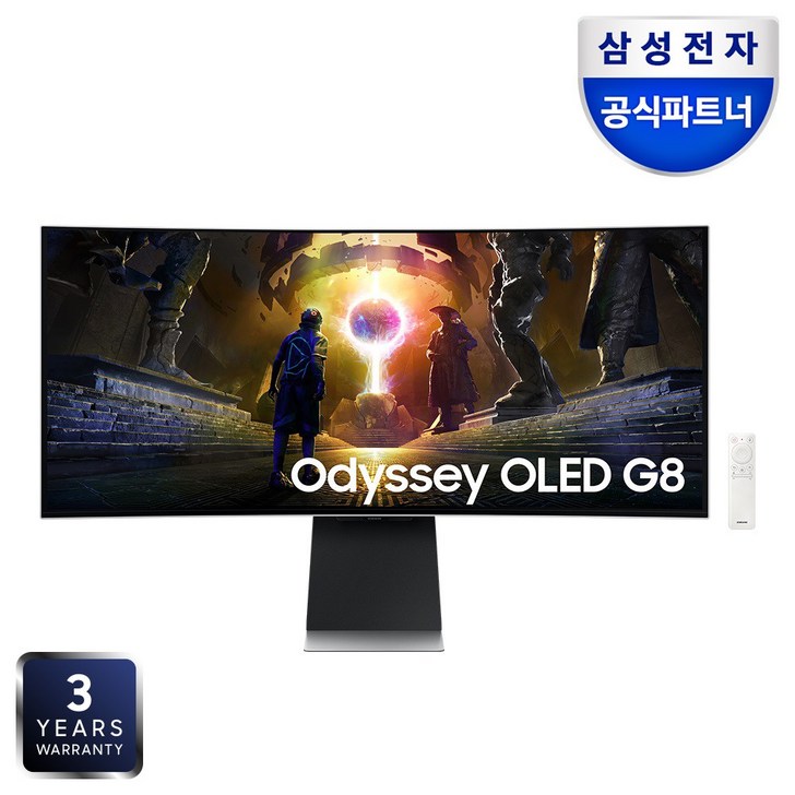 삼성전자 오디세이 OLED G8 S34DG852 34인치86.8cm커브드 게이밍 모니터, 86.8cm, S34DG852 삼성전자 오디세이 OLED G8 S34DG852 34인치86.8cm커브드 게이밍 모니터, 86.8cm, S34DG852