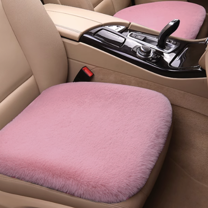 시크벤 포근한 극세사 겨울 방석 11 따뜻한 차량용 의자 자동차 시트 FW01, 핑크, 2개