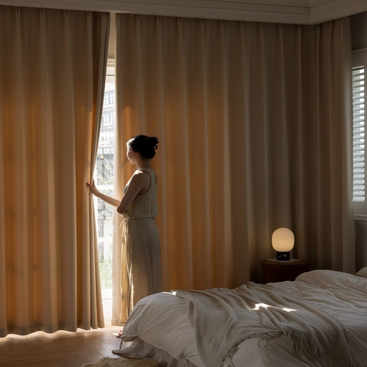 컬러필 형상기억가공 호텔식암막커튼