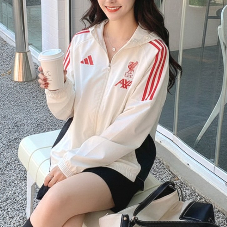 아디다스ADIDAS 바람막이 리버풀 티로 TRO 컴피티션 우븐 윈드브레이커 자켓 선물용 쇼핑백 증정