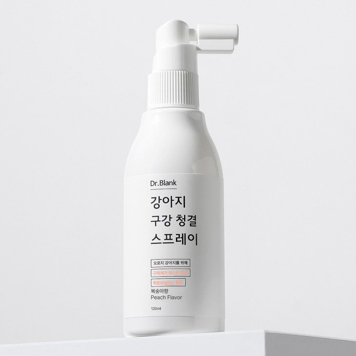 닥터블랭크 강아지 구강청결 구취제거 스프레이 복숭아향, 120ml, 1개