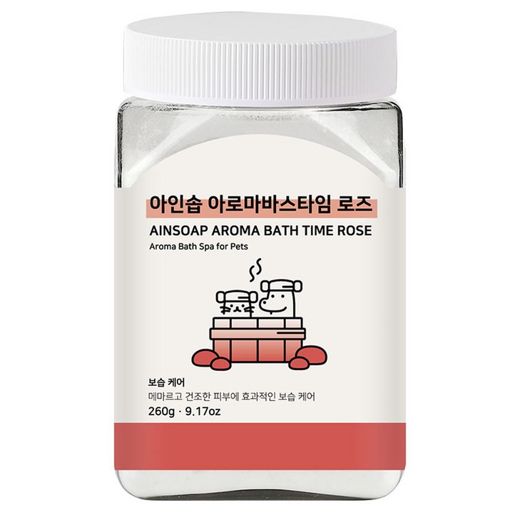 아인솝 아로마 바스타임 탄산 스파 로즈 + 전용 스푼