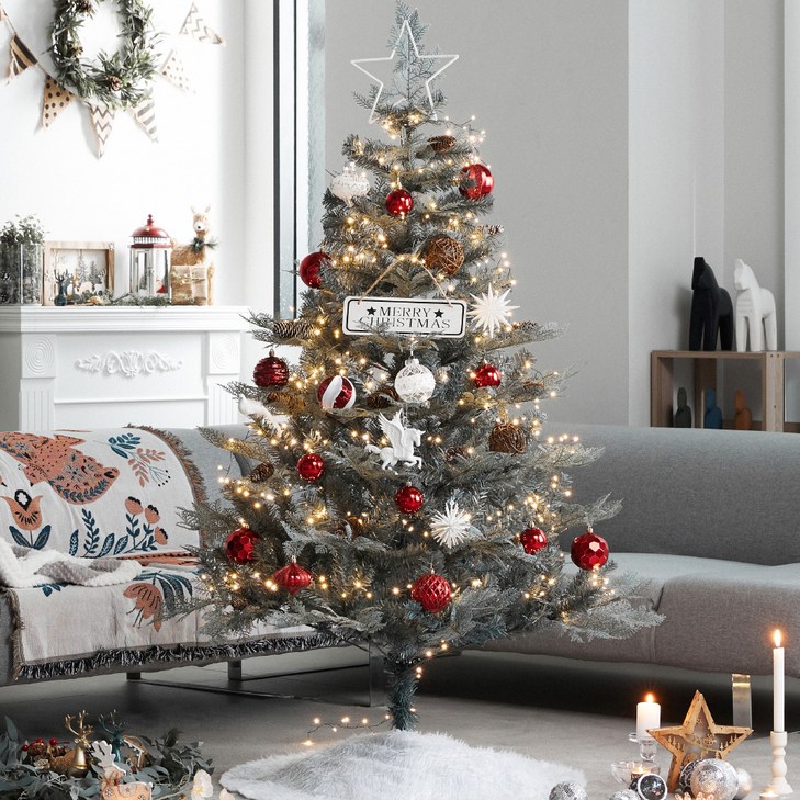 아웃팅 크리스마스트리 전구 장식 풀세트