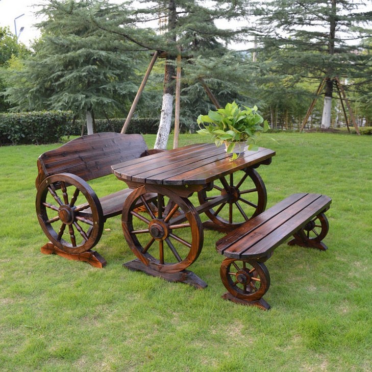 정원 원목 테이블 야외용 세트 마루 벤치 편의점 라탄 스 철제 구멍