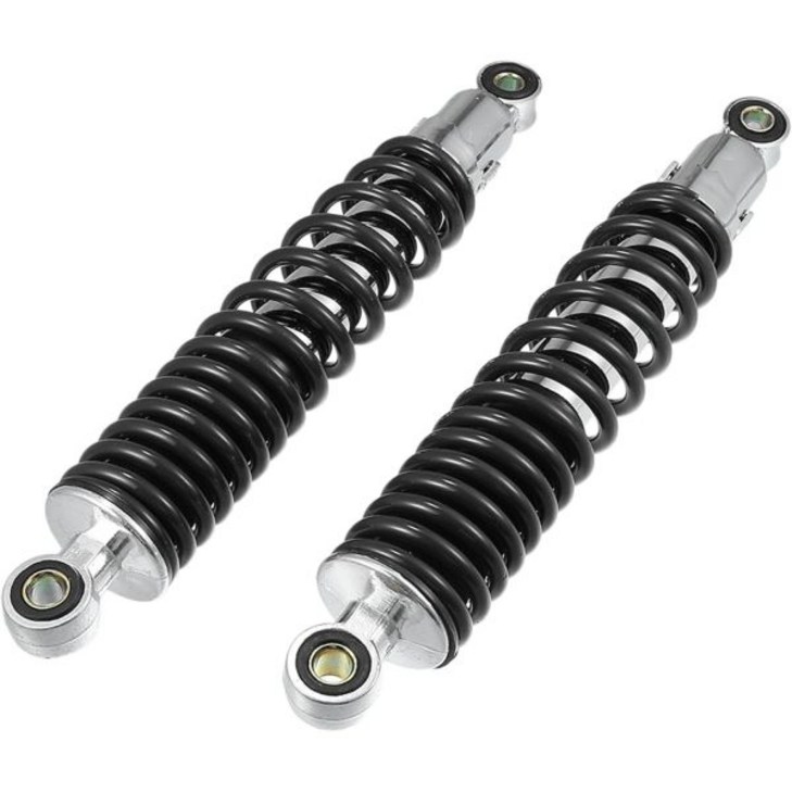 모터사이클 리어 서스펜션 충격 내구성 조정 310mm 50cc 70cc 90cc 125c 대부의 ATV 모페즈 더트 바이크 레이스 메탈 블루 1쌍